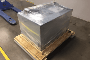 Box on a crate - tertiary packaging