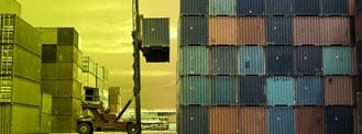 image of containers on a dock