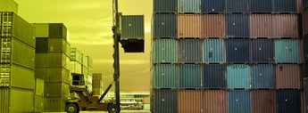 Container in einem Dock