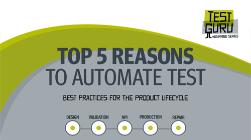 cover of an ebook about the top 5 reasons to automate test