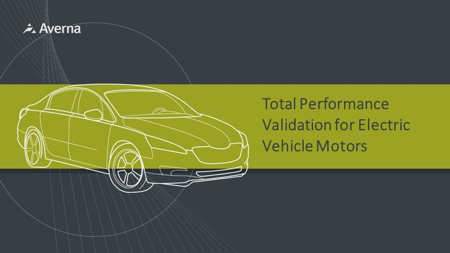 Validation for Electric Vehicle Motors