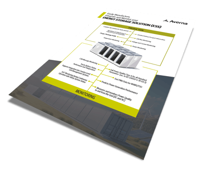 3d cover of the ESS (Energy Storage Solution) brochure